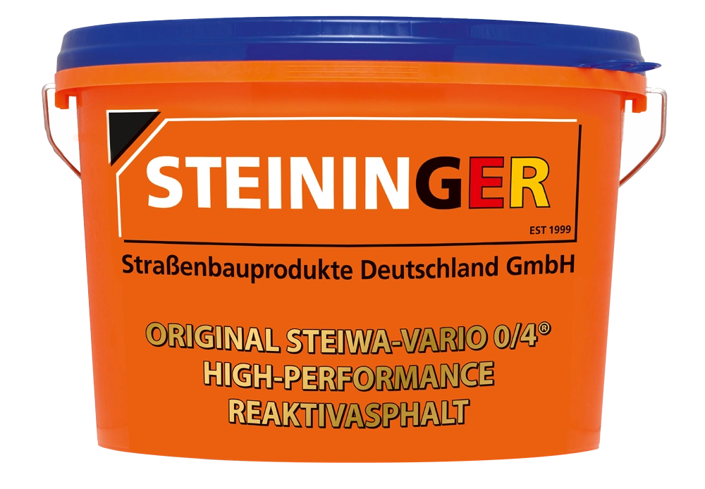 Original Steiwa Vario 04 Steininger Strassenbauprodukte Steininger ORIGINAL STEIWA-VARIO 0/4 Reaktivasphalt